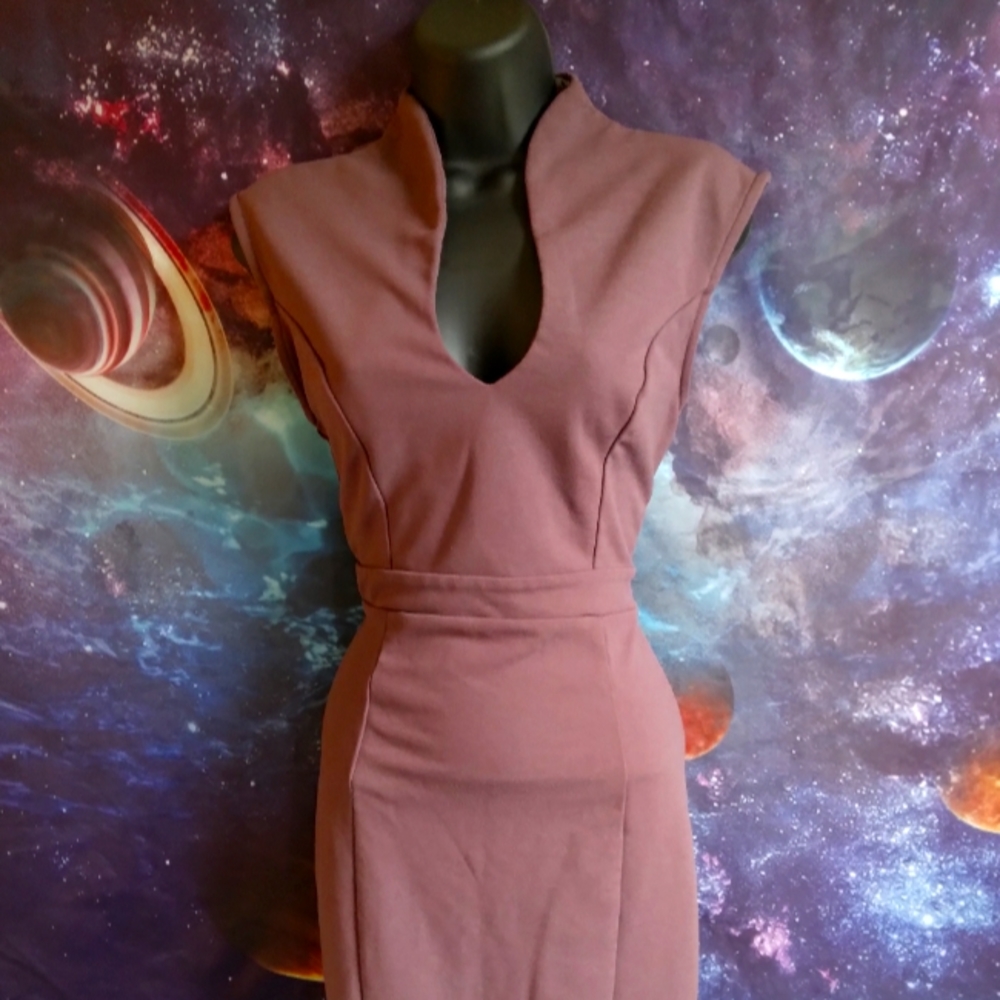 Sheath Cap-Sleeve  Dress